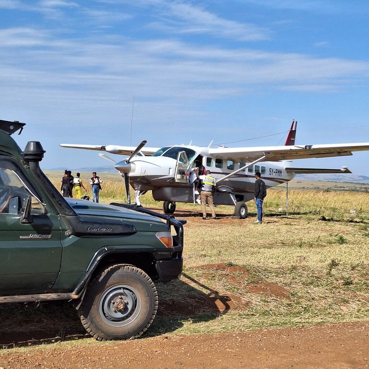 Maasai Mara National Reserve Kenya with wildebeest migration